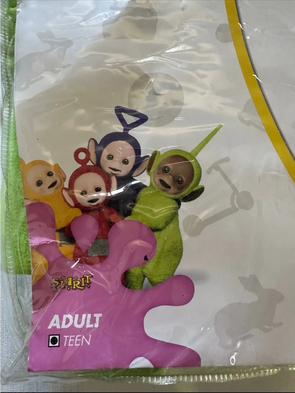 Teletubbies Green Dipsy Polyester Jumpsuit Costume Size Adult Teen *READ* - Picture 3 of 11